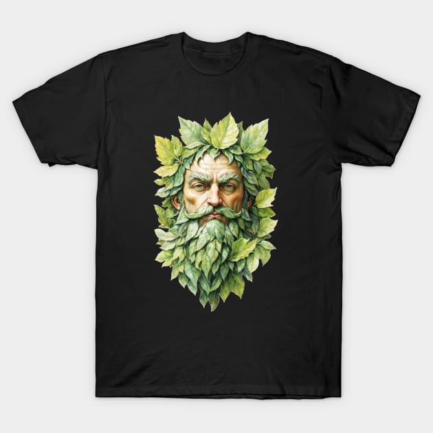 Green Man Wicca Witch Witchcraft Pagan Gift T-Shirt by Witchy Ways